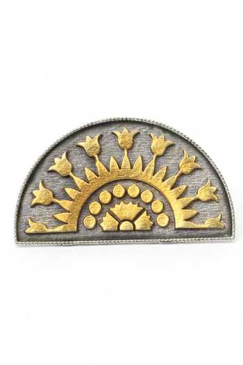 Sangeeta Boochra_Silver Plated Cut Work Handcrafted Ring _Online_at_Aza_Fashions