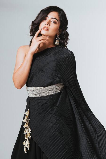 Sangeeta Boochra_Silver Plated Stones, Cut Work Drop Jhumkas _Online_at_Aza_Fashions