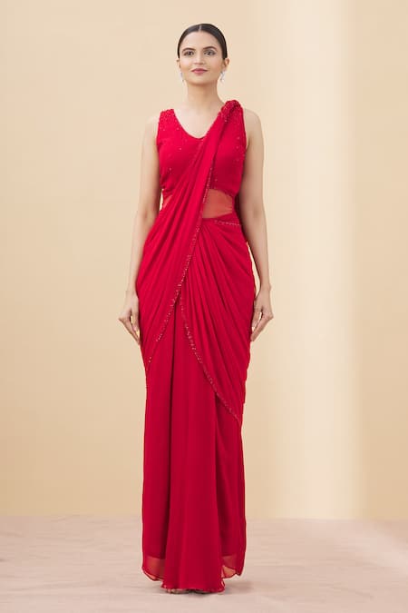 Make my cloth Women Gown Red Dress - Buy Make my cloth Women Gown Red Dress  Online at Best Prices in India | Flipkart.com