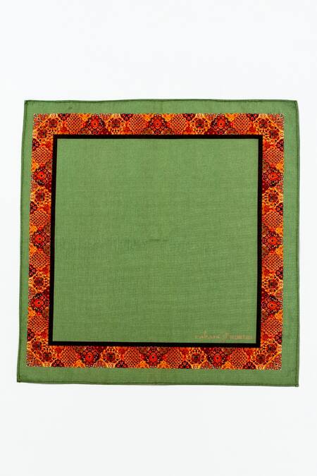 Rabani & Rakha Multi Color Printed Pocket Square Gift Box Set Of 3 Online at Aza Fashions Rabani & Rakha_Multi Color Printed Pocket Square Gift Box Set Of 3 _Online_at_Aza_Fashions