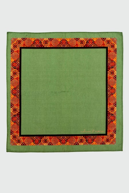 Buy_Rabani & Rakha_Multi Color Printed Pocket Square Gift Box Set Of 3 _Online_at_Aza_Fashions