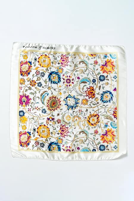 Buy Rabani & Rakha Multi Color Printed Pocket Square Gift Box Set Of 3 Online at Aza Fashions Buy_Rabani & Rakha_Multi Color Printed Pocket Square Gift Box Set Of 3 _Online_at_Aza_Fashions