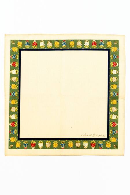 Buy_Rabani & Rakha_Multi Color Printed Pocket Square Gift Box Set Of 3 _Online_at_Aza_Fashions