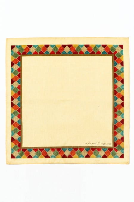Rabani & Rakha Printed Pocket Square Gift Box Set of 3 