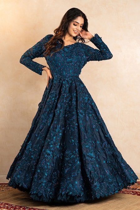 Shikha And Srishti Design Organza Anarkali Gown 