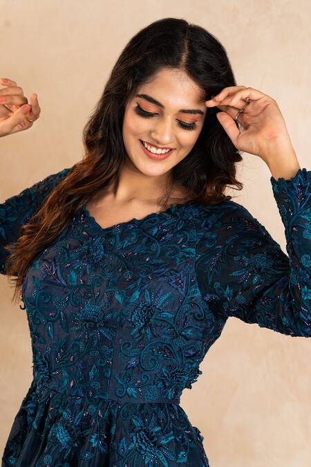 Shikha And Srishti Design Organza Anarkali Gown 