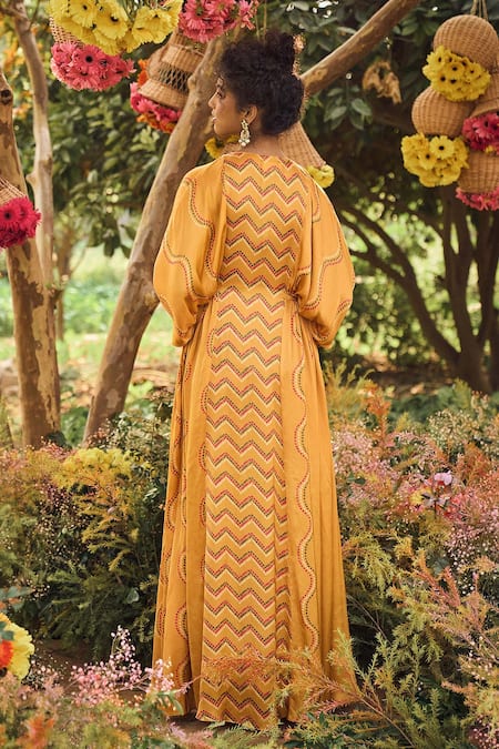 Punit Balana Bandhani Print Kaftan 