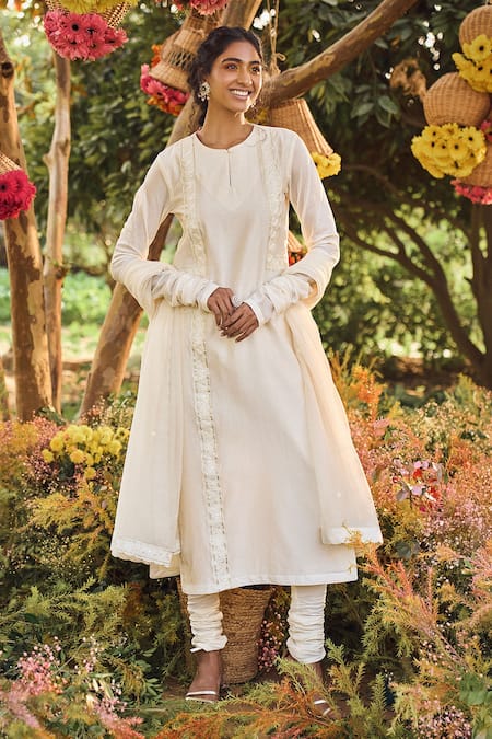 PUNIT BALANA Handloom Chanderi Kurta Set 