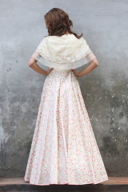 I Am Design Silk Ikat Gown 