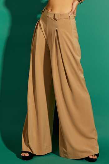 Asra Beige Scuba Georgette Jacket Collar Top Sweetheart Neck And Pant Set at Aza Fashions Asra_Beige Scuba Georgette Jacket Collar Top Sweetheart Neck And Pant Set_at_Aza_Fashions