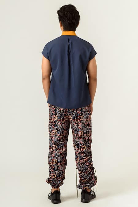 Shop Siddhant Agrawal Multi Color Poly Rainbow Reflector Belt Double Banana Crepe Tassels Torment at Aza Fashions Shop_Siddhant Agrawal_Multi Color Poly Rainbow Reflector Belt Double Banana Crepe Tassels Torment _at_Aza_Fashions