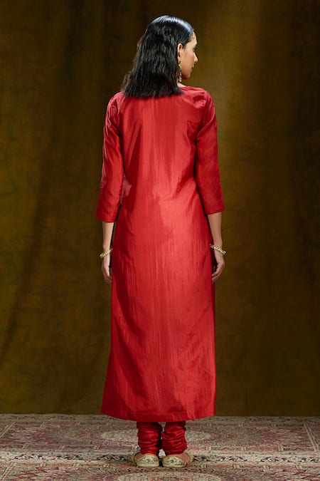 Weaver Story Mulberry Silk Kurta & Pant Set 