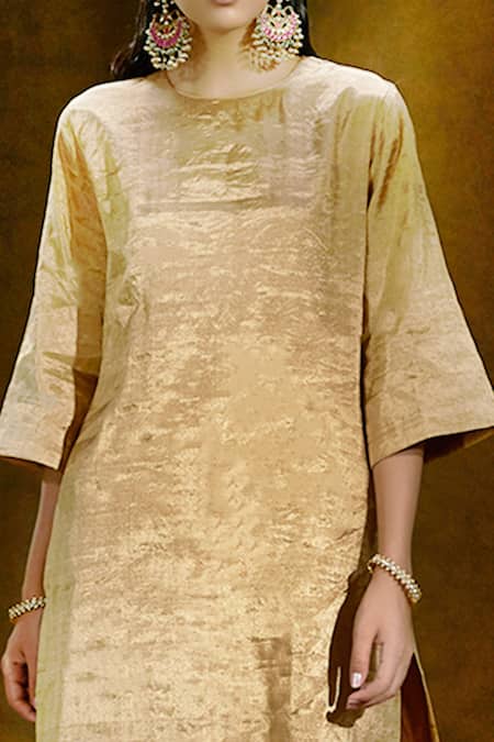 Janasya Women's White Poly Silk Solid Kurta with Pant and Dupatta :  Amazon.in: Fashion