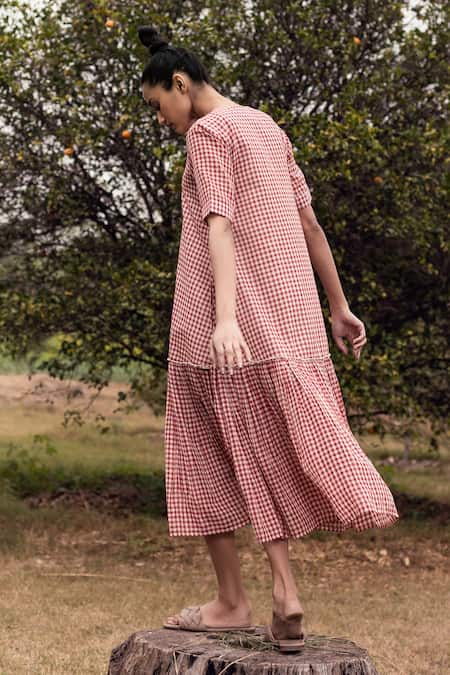 Kharakapas Printed Cotton Dress 