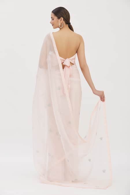 Kapardara Silk Organza Zardozi Embroidered Saree 