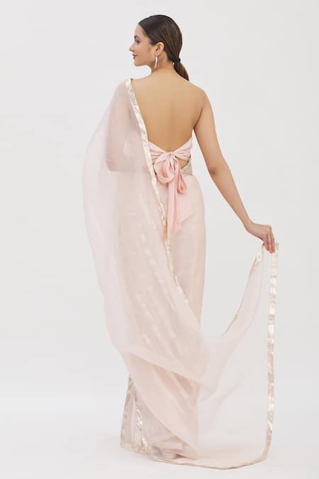 Kapardara Silk Organza Lampi Border Saree 