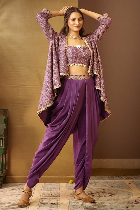 Pink & Purple Cotton Ladies Colored Dhoti Pant at Rs 430/piece in Pune |  ID: 18484933097