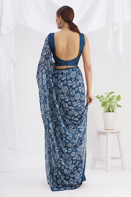 Neha Khullar Printed Saree With Blouse 