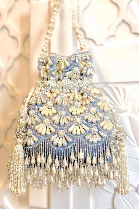 Adora by Ankita Velvet Embellished Polti Bag 