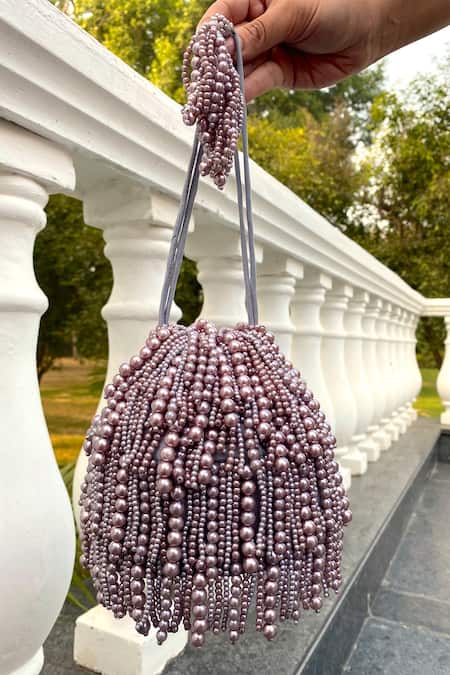 Adora by Ankita Poly Silk Embellished Potli Bag 