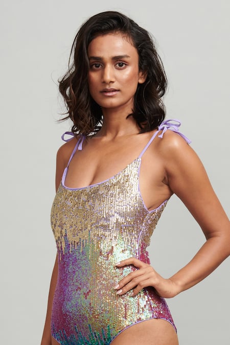 Sequins swimsuit clearance