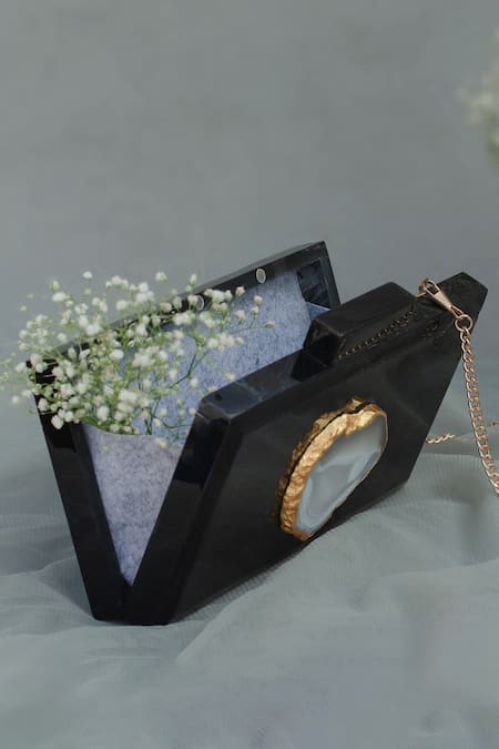 Label Sneha Baroque Rectangular Clutch 