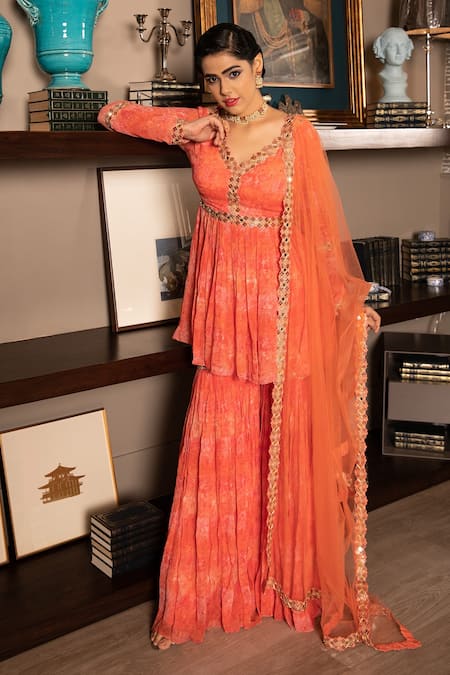 Laxmishriali Viscose Georgette Sharara Set 