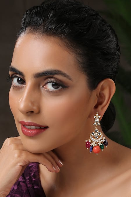 Paisley Pop Stone Drop Chandbalis 