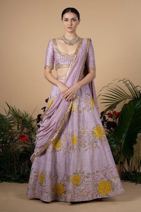 Purple Indian Lehenga Choli With Embroidery Work and Gorgeous Dupatta,  South Asian Fashion, Indian Ethic Wear, Latest Indian Fashion - Etsy