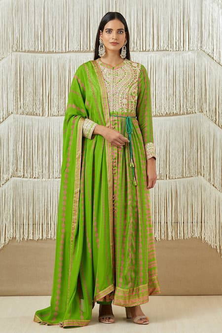 Shyam Narayan Prasad Floral Print Anarkali Set 