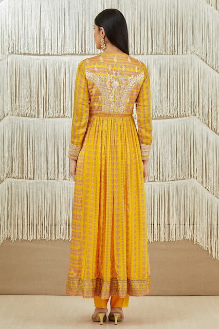 Shyam Narayan Prasad Floral Print Anarkali Set 