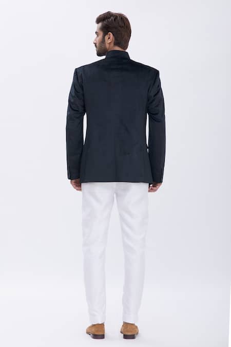 Aham-Vayam Velvet Bandhgala 