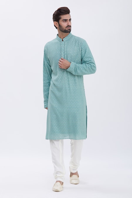 Aham-Vayam Embellished Kurta Set 