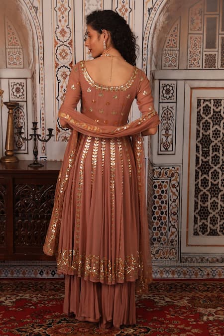 Esha Koul Georgette Embellished Anarkali Set 