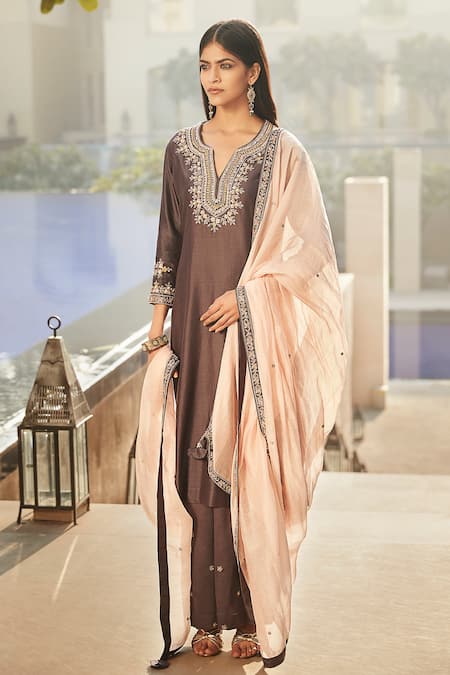 MATSYA Old Heather Matsy Kurta Set 