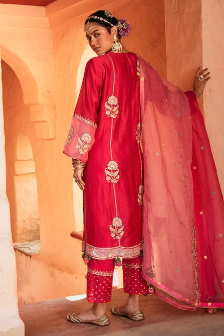 House of Dasmaya Chanderi Kurta Palazzo Set 