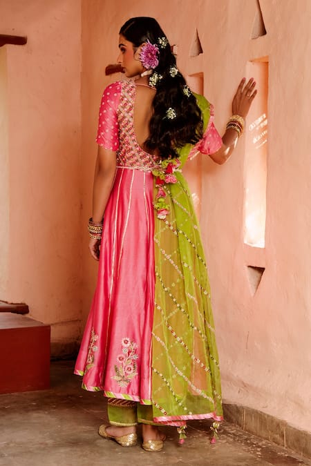 House of Dasmaya Zardozi Embroidered Anarkali Set 
