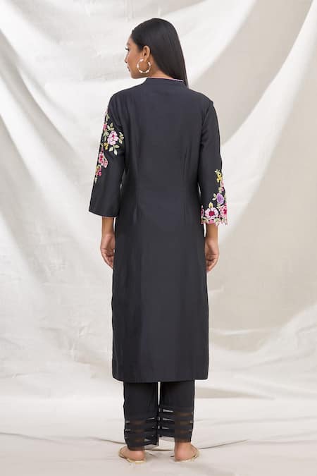 Rajat & Shraddha Summer Garden Embroidered Kurta Set 