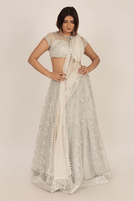 Rina Dhaka Embroidered Lehenga Set 