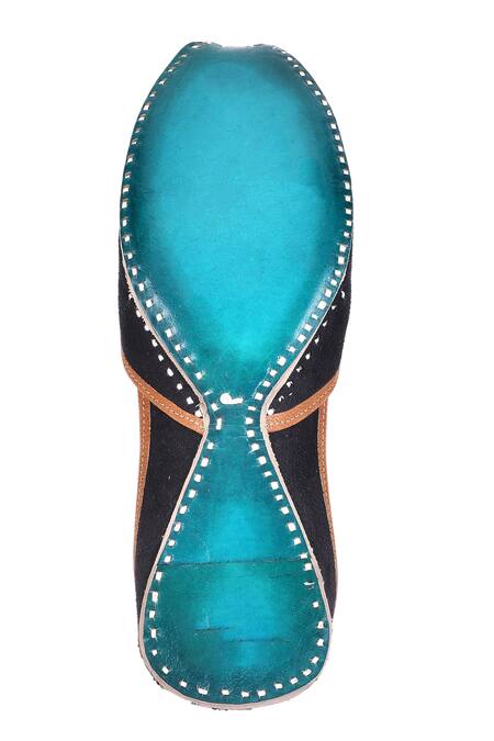 Shop Imlee Jaipur Black Embroidered Mandala Juttis Online at Aza Fashions Shop_Imlee Jaipur_Black Embroidered Mandala Juttis _Online_at_Aza_Fashions