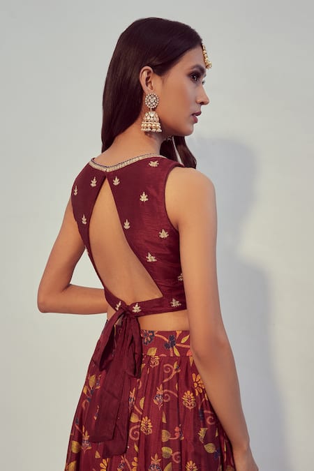 Drishti & Zahabia Floral Print Lehenga Set 