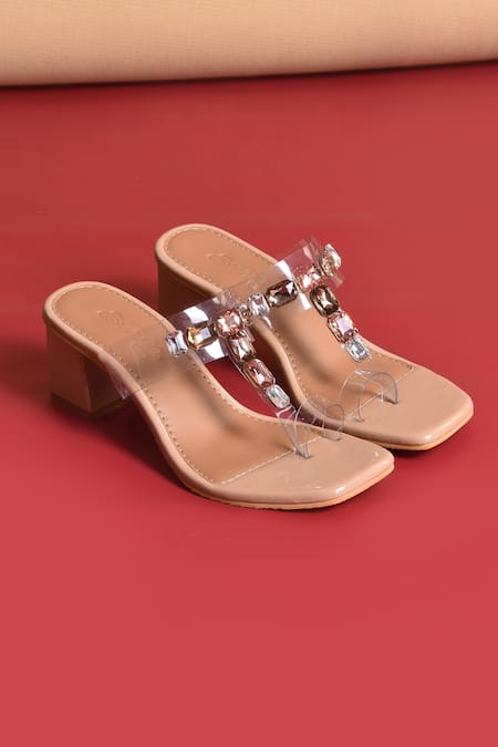 Sole House Transparent Kolhapuri Heels 