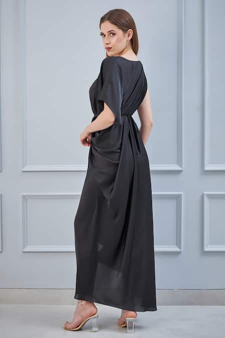 NA-KA Satin Asymmetric Dress 