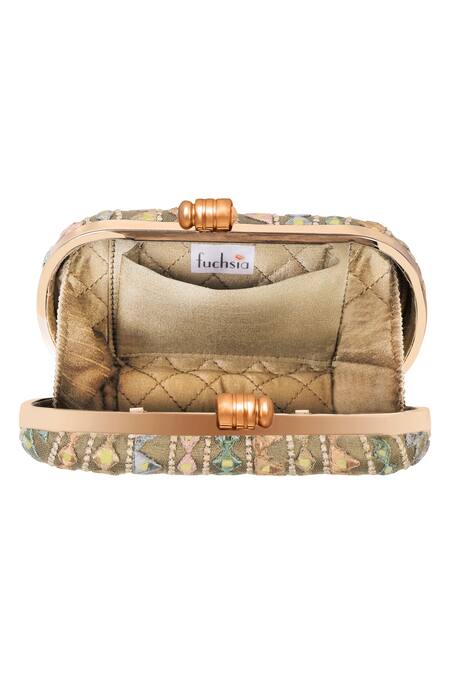 Shop_Fuchsia by aashaka mehta_Multi Color Embroidery Aztec Sling Bag _Online_at_Aza_Fashions