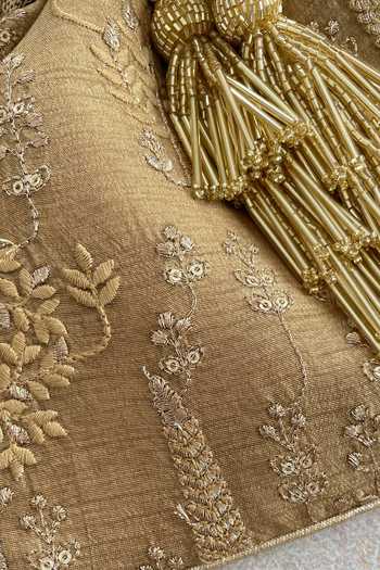 Shop_AMYRA_Gold Embroidery Potli Bag _Online_at_Aza_Fashions