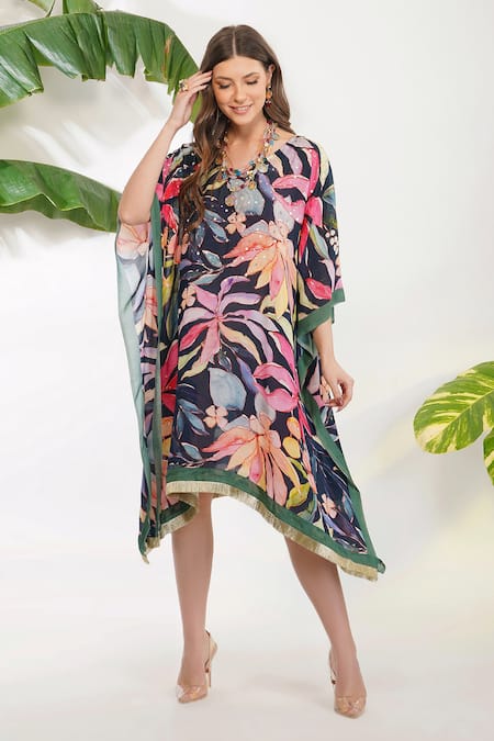 Devyani Mehrotra Tropical Flower Print Kaftan 