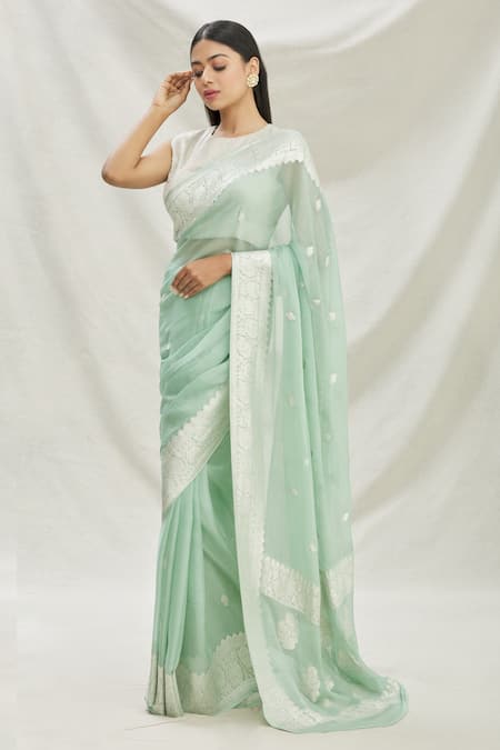 Pranay Baidya Zari Woven Saree 