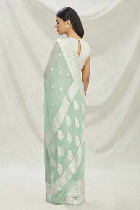 Pranay Baidya Zari Woven Saree 