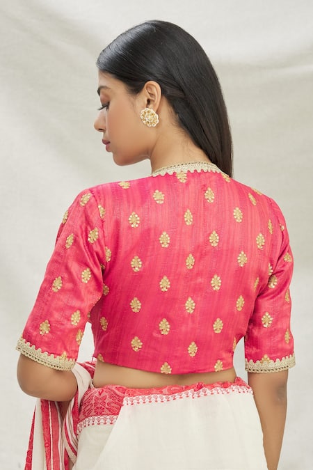 Pranay Baidya Sequin Embroidered Blouse 