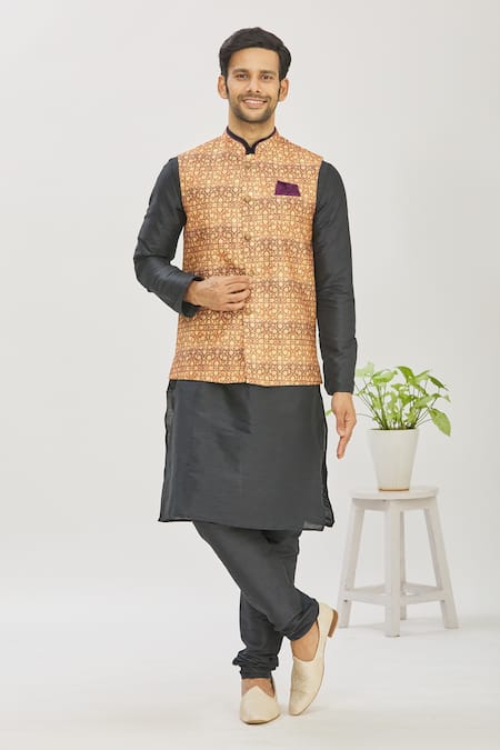 Arihant Rai Sinha Floral Printed Bundi 